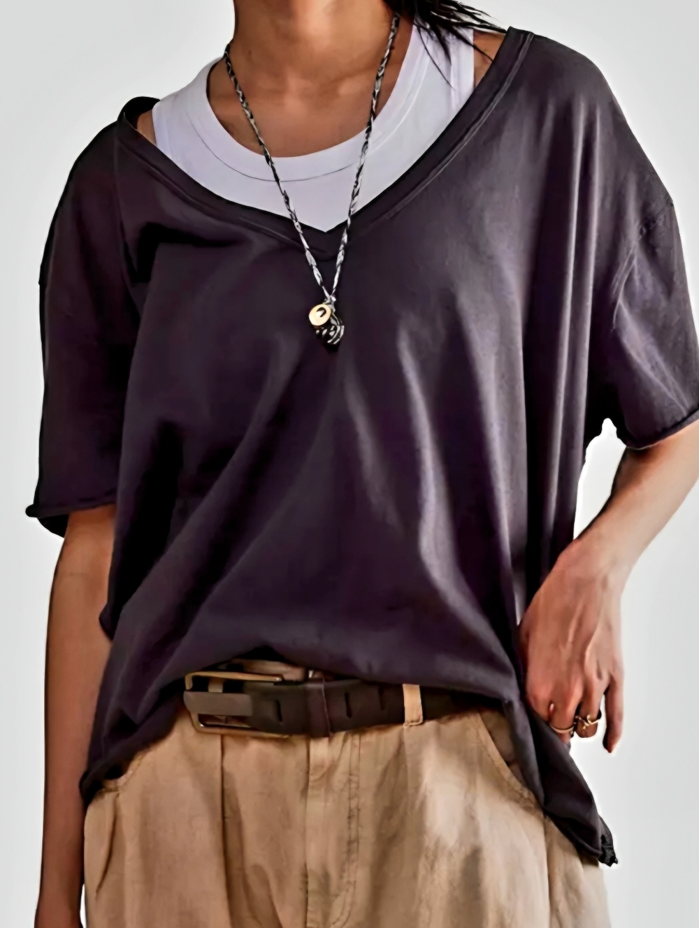 Free People Women's Nina Tee V neck S